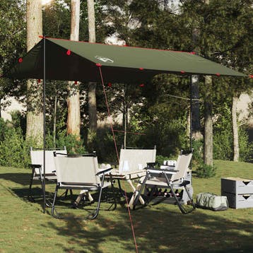 vidaXL Kampeerluifel waterdicht 306x306 cm olijfgroen, Verzenden