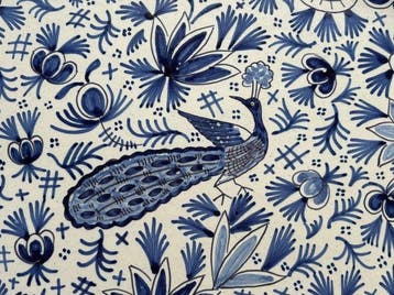 Delft, Plateelbakkerij - Plat - Faïence de Delft