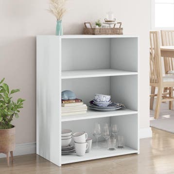 vidaXL Dressoir 70x41x93 cm bewerkt hout wit, Verzenden