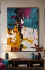 Nguyen Robert (1958) - Structure402, Antiquités & Art, Art | Peinture | Moderne