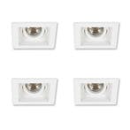 Spots inbouw Set Axl inbouwspots 4 stuks wit, Verzenden