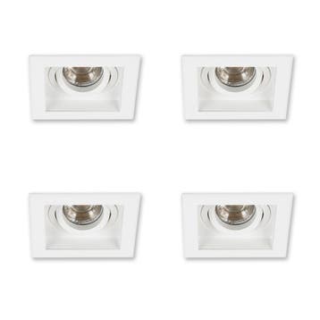 Spots inbouw Set Axl inbouwspots 4 stuks wit, Verzenden