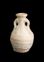 Oude Egypte, late periode Geglazuurd aardewerk Fles (Zonder