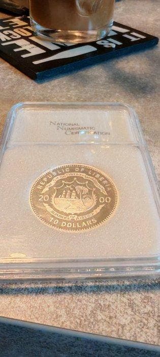 Liberia. 10 Dollars 2000 Battle of Gettysburg Proof, Timbres & Monnaies, Monnaies | Europe | Monnaies non-euro