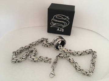 AJS Knights Templar grote moderne kruis hanger en unieke