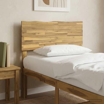 vidaXL Live Edge Hoofdbord ROSTOCK Witgewassen 100 cm, Maison & Meubles, Verzenden
