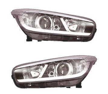 Phares Pour Kia Ceed 12-15 Fond Noir, Verzenden