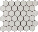 Wand Mozaïek Tegels Factory Hexagon Keramiek Warm Beige -.., Nieuw, Ophalen of Verzenden, 20 tot 40 cm, 10 m² of meer