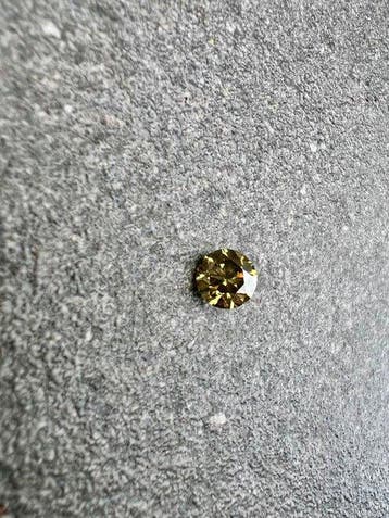 1 pcs Diamant (Couleur naturelle) - 1.49 ct - Rond - Fancy, Nieuw