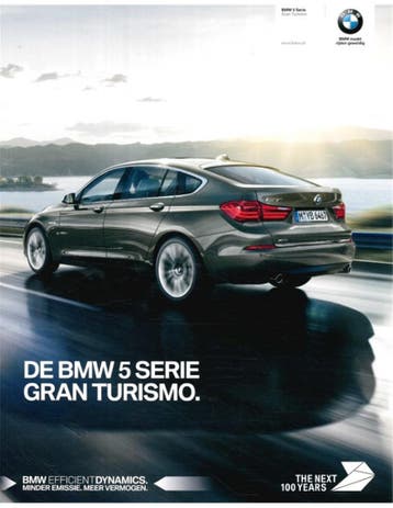 2016 BMW 5 SERIE GRAN TOURISMO BROCHURE NEDERLANDS