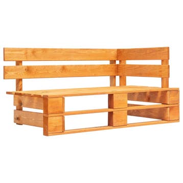 vidaXL Tuinhoekbank pallet hout honingbruin, Verzenden