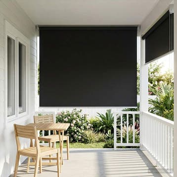 vidaXL Rolgordijn UV-bescherming Antracietkleurig 100 x 230, Verzenden, Nieuw
