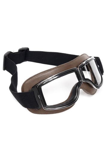KIMU® Goggles Motorbril Skibril Bril Donkerbruin Montuur Tra, Ophalen of Verzenden, Nieuw