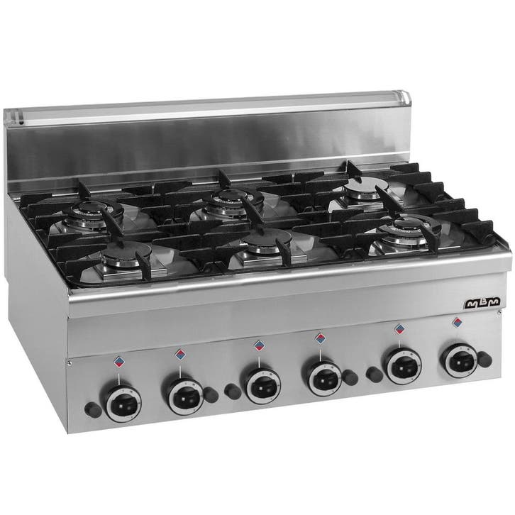 Fornuis | MINIMA 600 | Gas | 6 Branders (3x 2.7kW + 3x, Articles professionnels, Horeca | Équipement de cuisine, Envoi