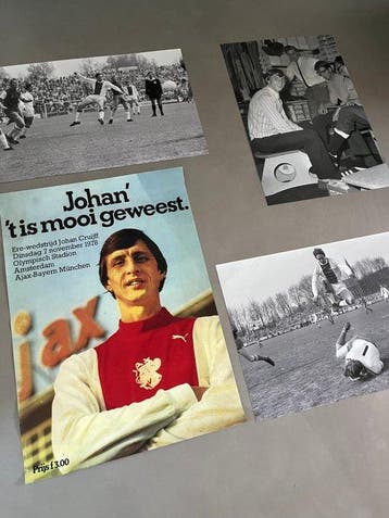 cruyff - Vintage posters Johan Cruyff Ajax - Années 1970, Verzamelen, Nieuw