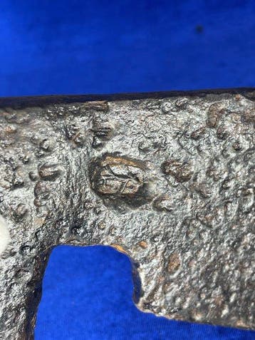 Médiéval Fer (fonte/fer forgé) Hache de guerre - 17 cm (Sans
