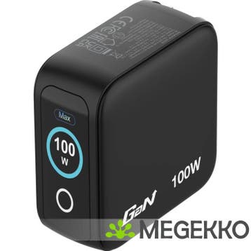 Verbatim Mini GaN Oplader 100W met Display, Computers en Software, Laptop-opladers, Verzenden, Nieuw