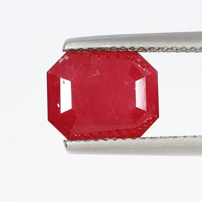 Robijn - 4.56 ct - Lotus Gemology - OORSPRONG: HIMALAYAN, Handtassen en Accessoires, Edelstenen