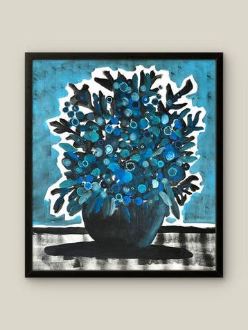 Miguel de Assunção - Blue stillness (XL Size Painting)