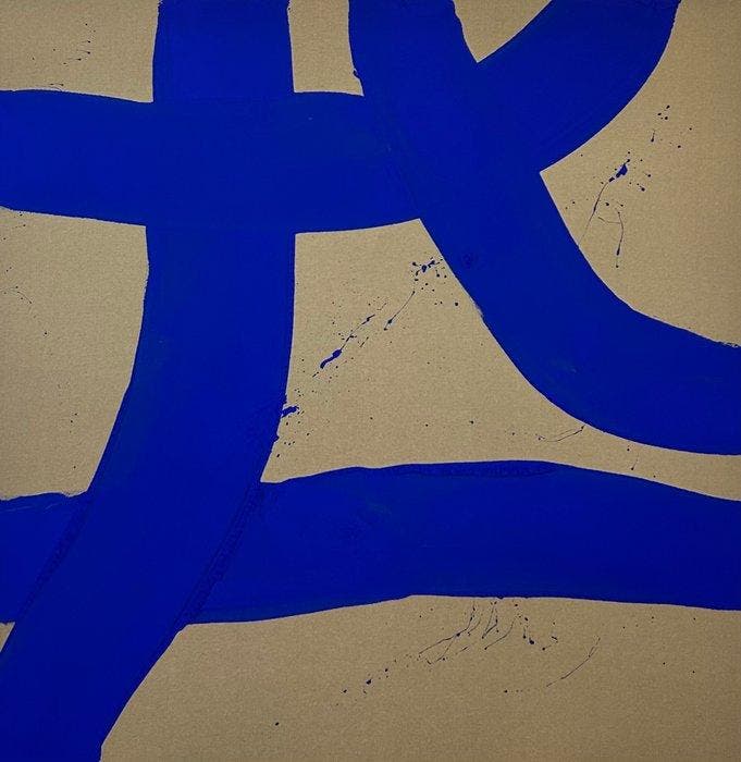 Stefanie Raus - Blue II 1662 XXL, Antiek en Kunst, Kunst | Schilderijen | Modern