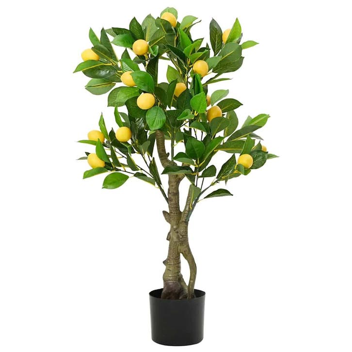 vidaXL Kunstcitroenboom 234 blaadjes 90 cm groen, Maison & Meubles, Accessoires pour la Maison | Plantes & Fleurs artificielles