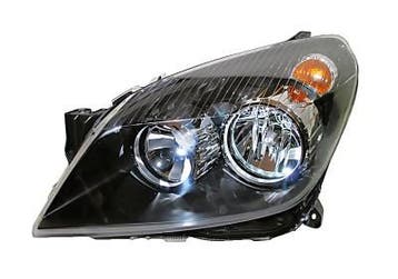Opel Astra H Zwart Koplamp Links (Koplampen), Verzenden
