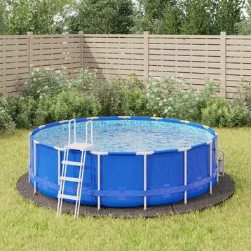 vidaXL Zwembadgrondzeil Ø396 cm polyester geotextiel, Verzenden