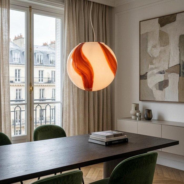 Murano - Plafondlamp - Glas - Murano-kroonluster D 35, Antiquités & Art, Antiquités | Éclairage