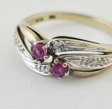 Sans prix de réserve - Bague - 8 carats Or jaune, Or blanc -