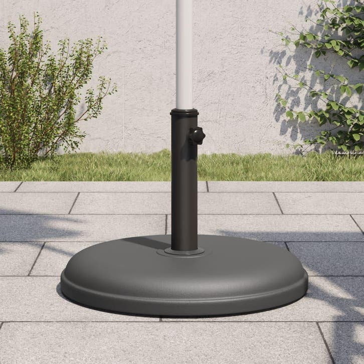 vidaXL Parasolvoet voor stokken van Ø32/35/38 mm 15 kg rond, Jardin & Terrasse, Parasols, Envoi