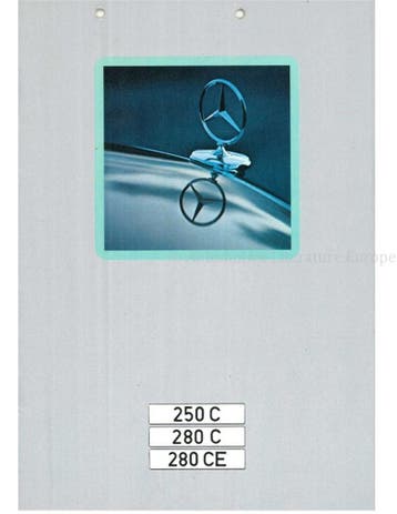 1972 MERCEDES BENZ E KLASSE COUPE BROCHURE ENGELS
