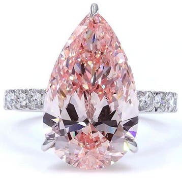 Zonder minimumprijs - Ring - 18 karaat Witgoud - 7.87ct. tw., Nieuw