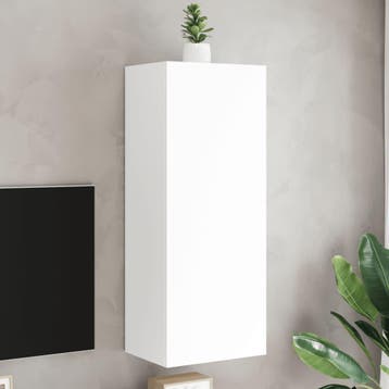 vidaXL Tv-wandmeubel 40,5x30x102 cm bewerkt hout wit, Verzenden, Nieuw