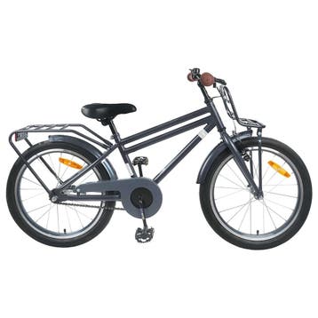 vidaXL Kinderfiets 22 Inch voor 7-12 jaar oud Donkergrijs, Verzenden, Nieuw