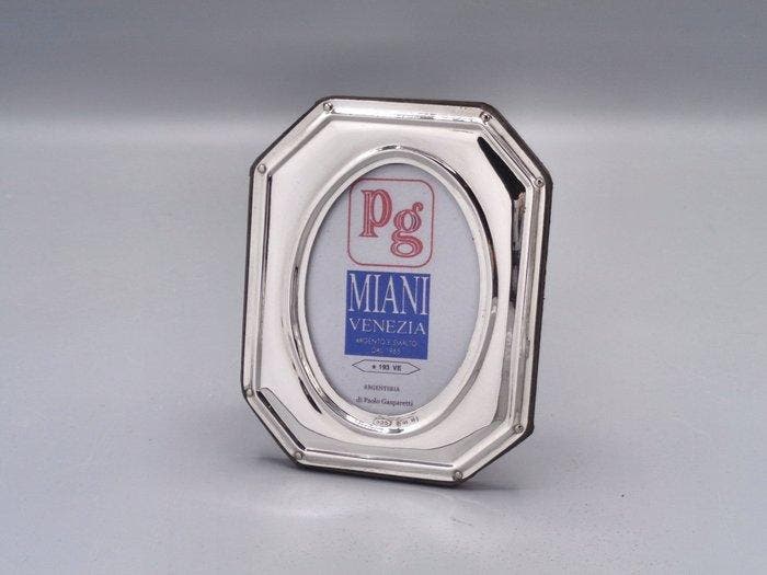 PG-Miani Argenteria - Cadre photo - Argent 925 - ovale, Antiquités & Art, Antiquités | Argent & Or