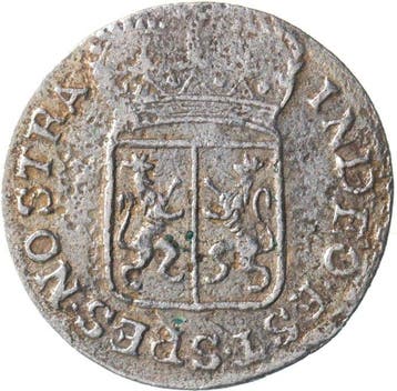VOC - Gelderland. V.O.C. duit 1790 NASLAG??? in ZILVER