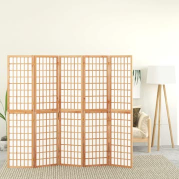 vidaXL Kamerscherm inklapbaar 5 panelen Japanse stijl, Verzenden