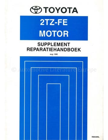 1996 TOYOTA PREVIA 2TZ-FE MOTOR WERKPLAATSHANDBOEK