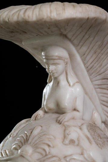 sculptuur, Scultura di Achille in marmo statuario. - 85 cm -, Antiek en Kunst, Antiek | Keramiek en Aardewerk