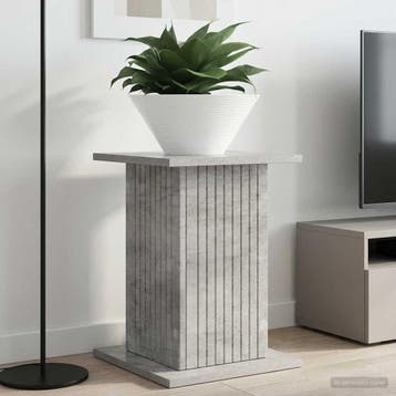vidaXL Plantenstand 2 st Betongrijs 30,5 x 30 x 43 cm, Verzenden