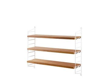 String - Pocket - eiken/wit - 60x50x15 cm, Verzenden, Nieuw