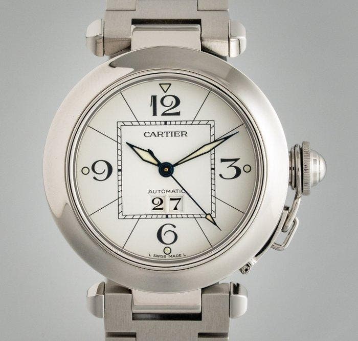 Cartier - Pasha Big Date Automatic - W31055M7 - Unisexe -, Handtassen en Accessoires, Horloges | Heren