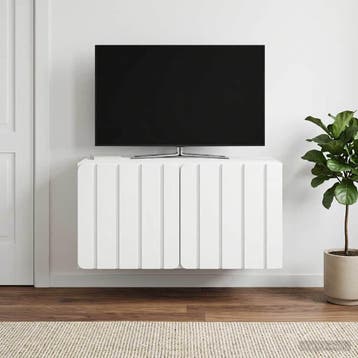 vidaXL Wandmontage TV-kast Wit 59,5 x 41 x 30 cm Bewerkt, Huis en Inrichting, Verzenden, Nieuw