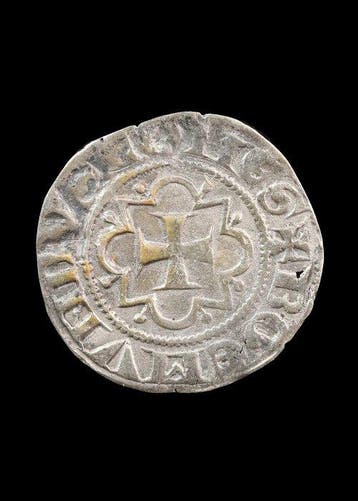 Médiéval, époque des Croisés Argent Pièce frappée de