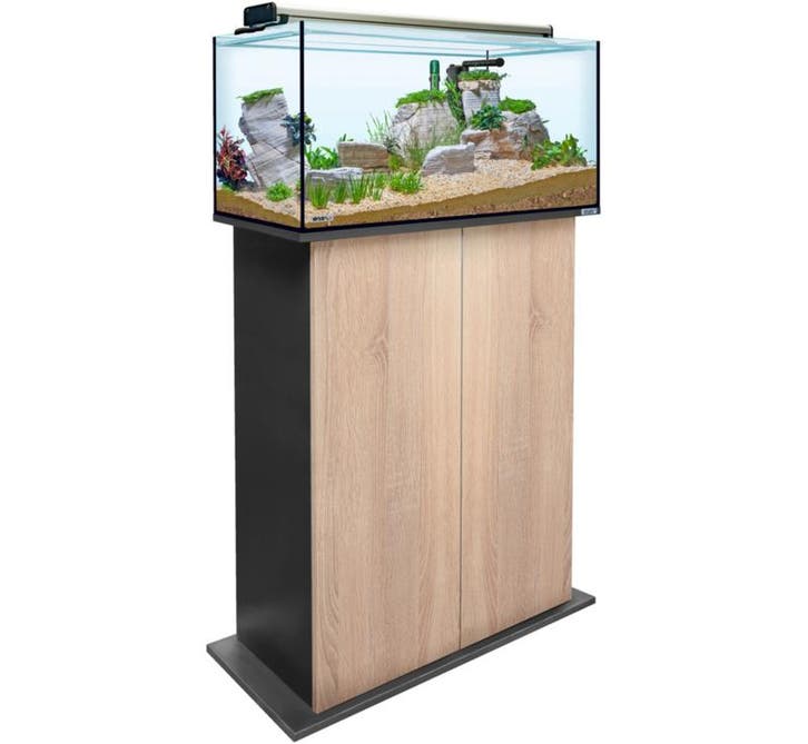 Aquatank 82x40x40cm aquarium + meubel sonoma oak, Dieren en Toebehoren, Vissen | Aquaria en Toebehoren, Leeg aquarium, Nieuw, Ophalen of Verzenden