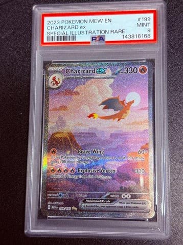 Pokémon - 1 Graded card - Dracaufeu 199 Foil, Illustration