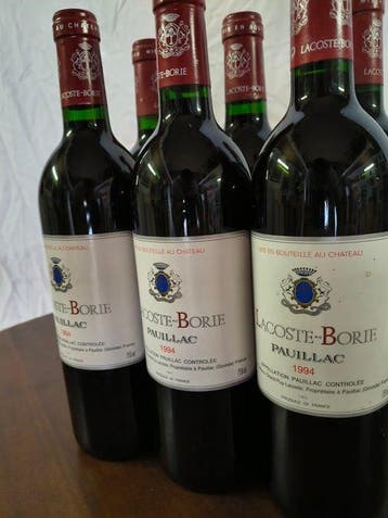 1994 Lacoste-Borie - Pauillac - 6 Flessen (0.75 liter), Nieuw