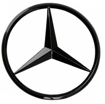ORIGINAL MERCEDES EMBLEM GLANZ SCHWARZ FÜR GCP GRILLS, Verzenden