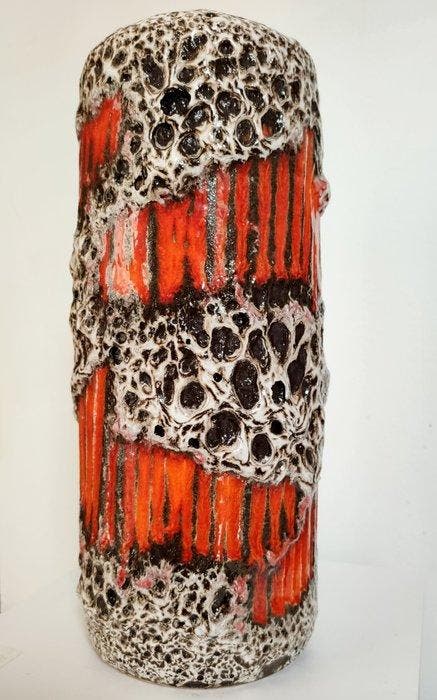 Scheurich - Vaas - Keramiek - Fat lava aardewerk, Antiquités & Art, Antiquités | Verre & Cristal