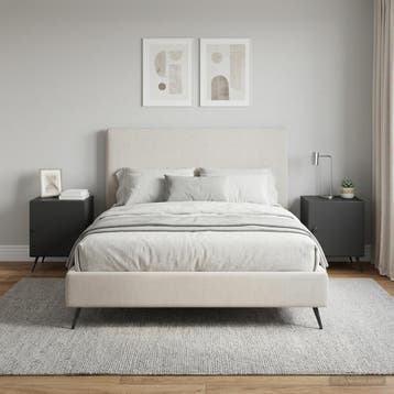 vidaXL Nachtkastje 2 st Zwart 43 x 34,5 x 50 cm Bewerkt hout, Verzenden, Nieuw